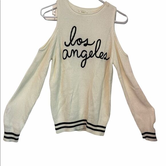 3/$25 FOREVER 21 Los Angeles Cold Shoulder Sweater.Sz M - Picture 5 of 14